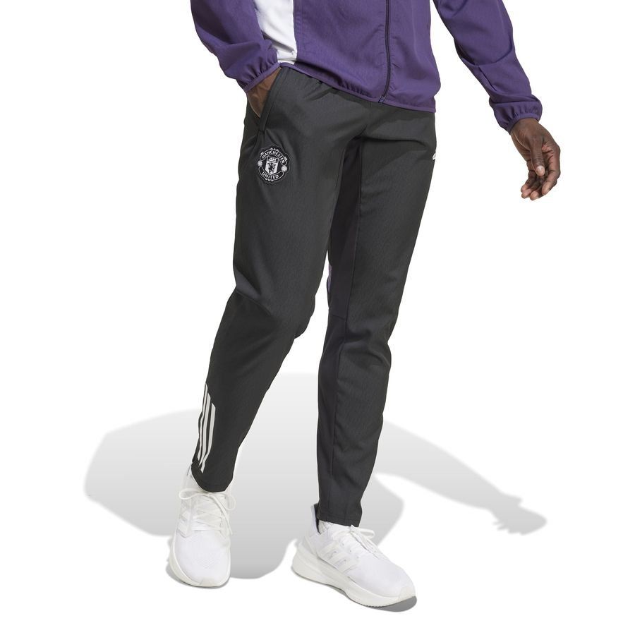 Manchester United Training Trousers Tiro 25 Presentation - Black/Aurora Plum/White - Men's-SoccerKits Hub | Buy Soccer Jerseys Online